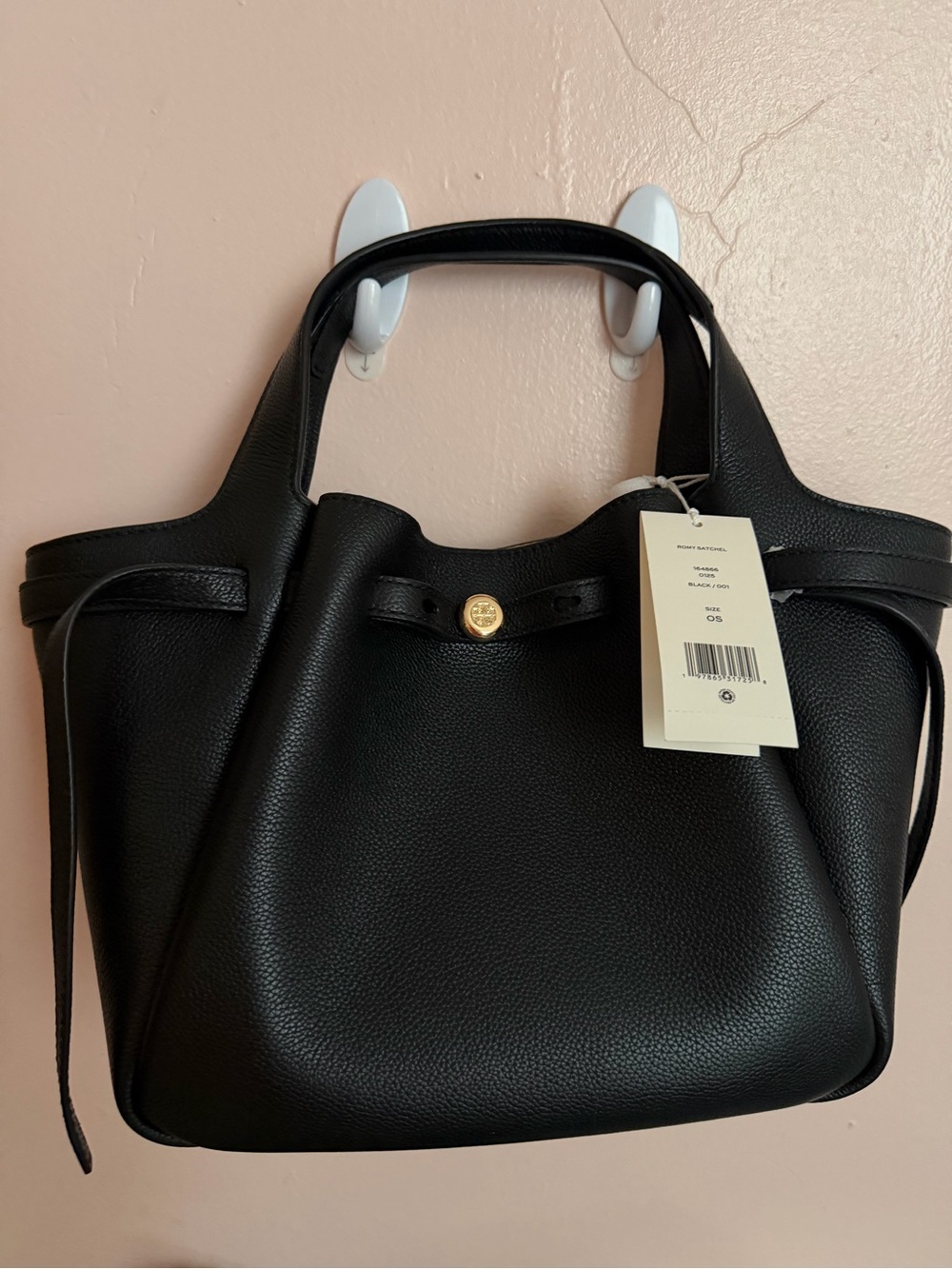 Tory Burch Small Rome Tote-Black💞 - Picture 5 of 7